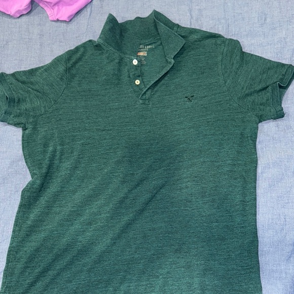 American Eagle Men's Green Polo Shirt - Picture 1 of 1